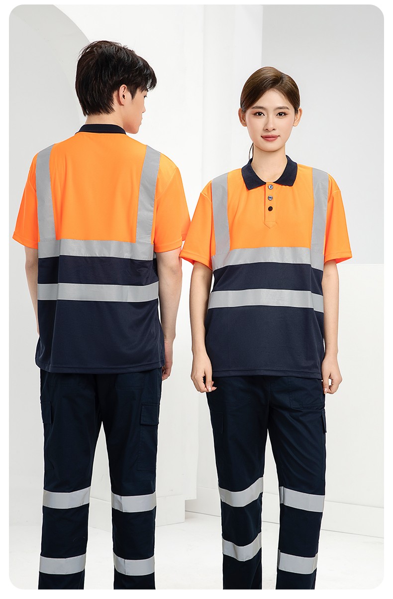 SG2119X 夏季速干长袖工服反光条薄款透气POLO文化衫车间机修工装(图23)