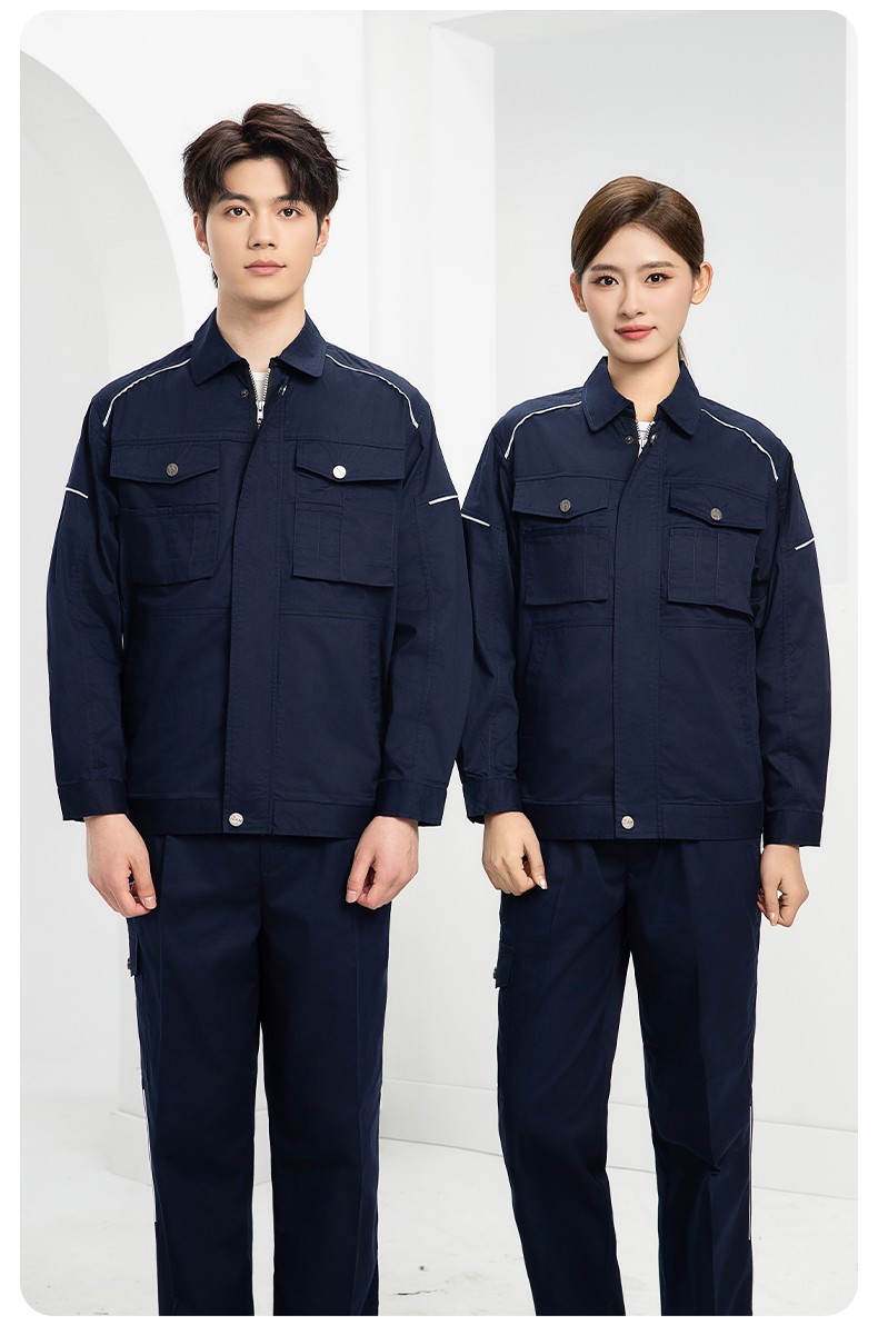 DM2315X 夏季工作服长袖透气吸湿排汗薄款套装劳保服建筑工程服上衣定制(图17)