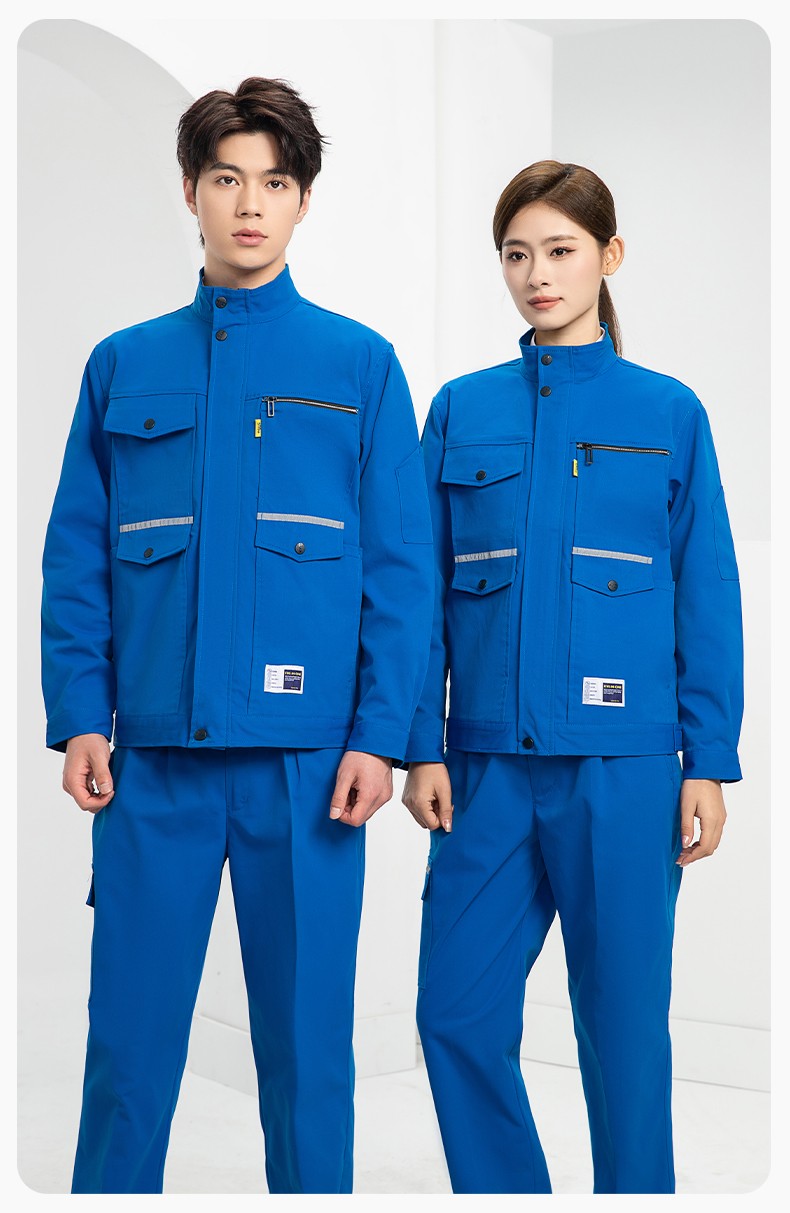 DM2311 海源春秋工作服耐磨劳保上衣工装套装车间工地工厂服劳保服印字(图13)