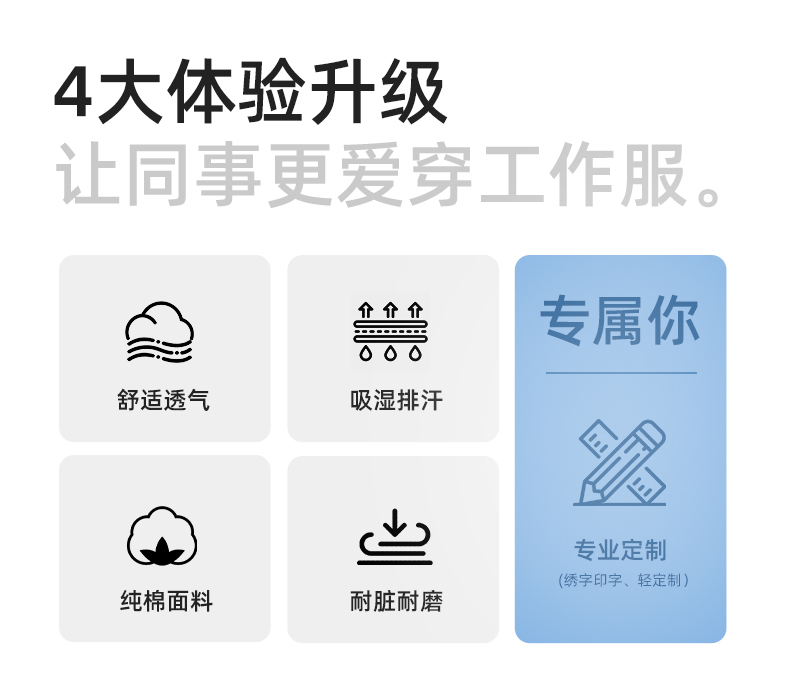 QM2091D 夏季工作服套装男纯棉长短袖薄款反光海油工程工装机电焊工劳保服(图2)