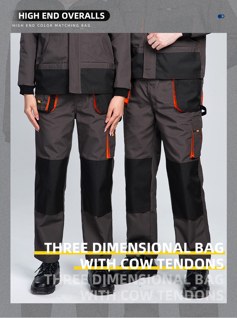 WD2118 跨境劳保工装裤男耐磨多口袋大兜多兜工作裤汽修电工外贸出 口裤子(图1)