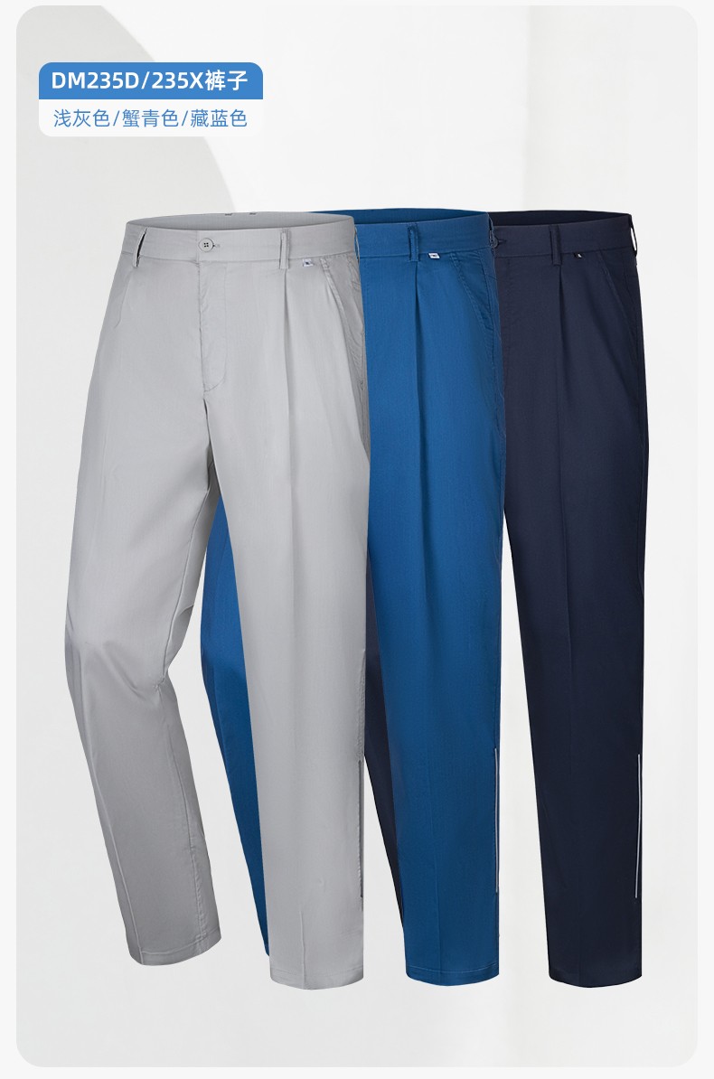 WQ2119X 夏季薄款纯棉反光条劳保工装裤男建筑工地宽松多兜多口袋大兜工作服裤子(图21)