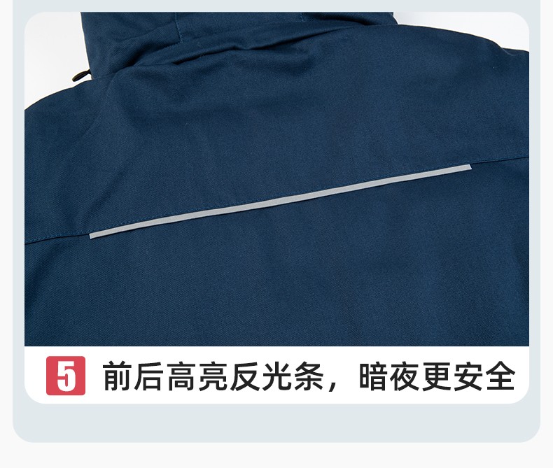 QM2320 纯棉可拆卸工作服棉服定制男加绒加厚保暖汽车维修厂劳保服棉袄(图13)