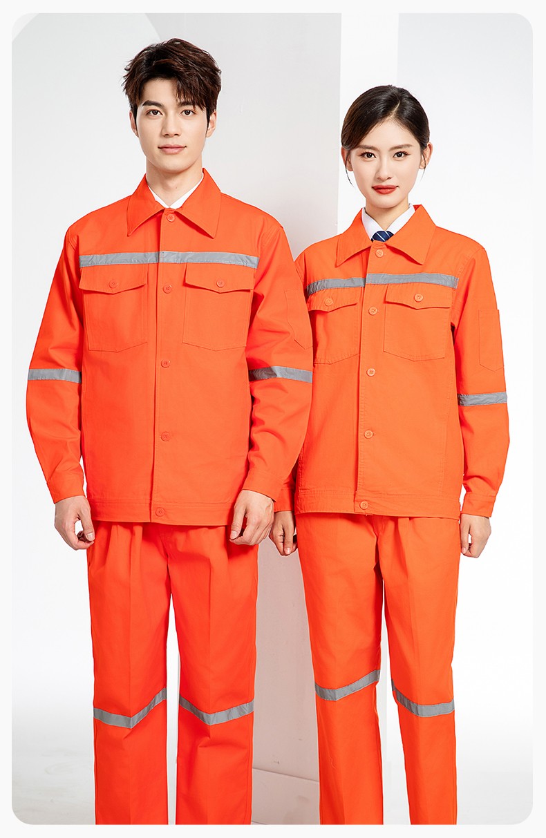 QM171 海源煤矿井下劳保工作服套装男全棉纯棉反光条电焊工厂劳保服(图12)