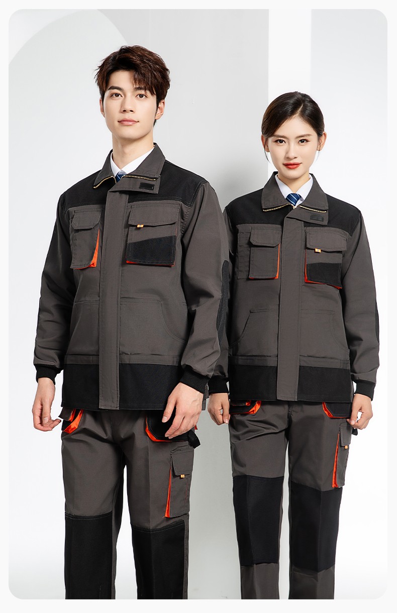 WD2118 跨境立体大兜工作服套装定制欧美多口袋多兜工装裤外贸出口劳保服(图13)