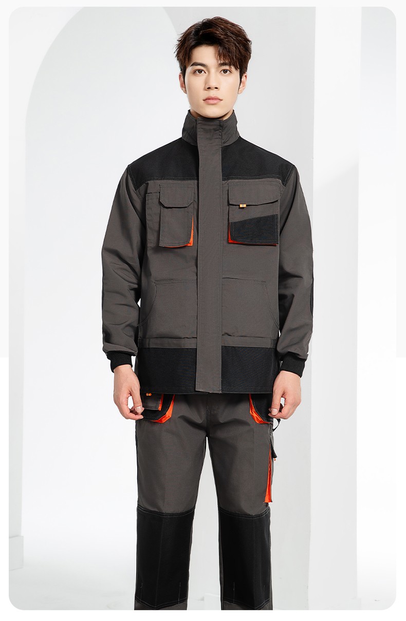 WD2118 跨境立体大兜工作服套装定制欧美多口袋多兜工装裤外贸出口劳保服(图14)