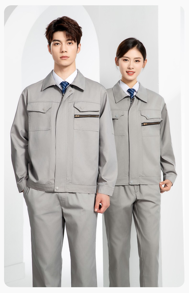 JC-060 春秋防静电劳保工作服套装男反光条电子化工厂服车间电工服工作服定制(图14)