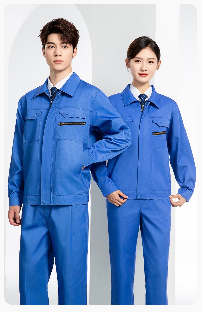 JC-060 春秋防静电劳保工作服套装男反光条电子化工厂服车间电工服工作服定制(图16)