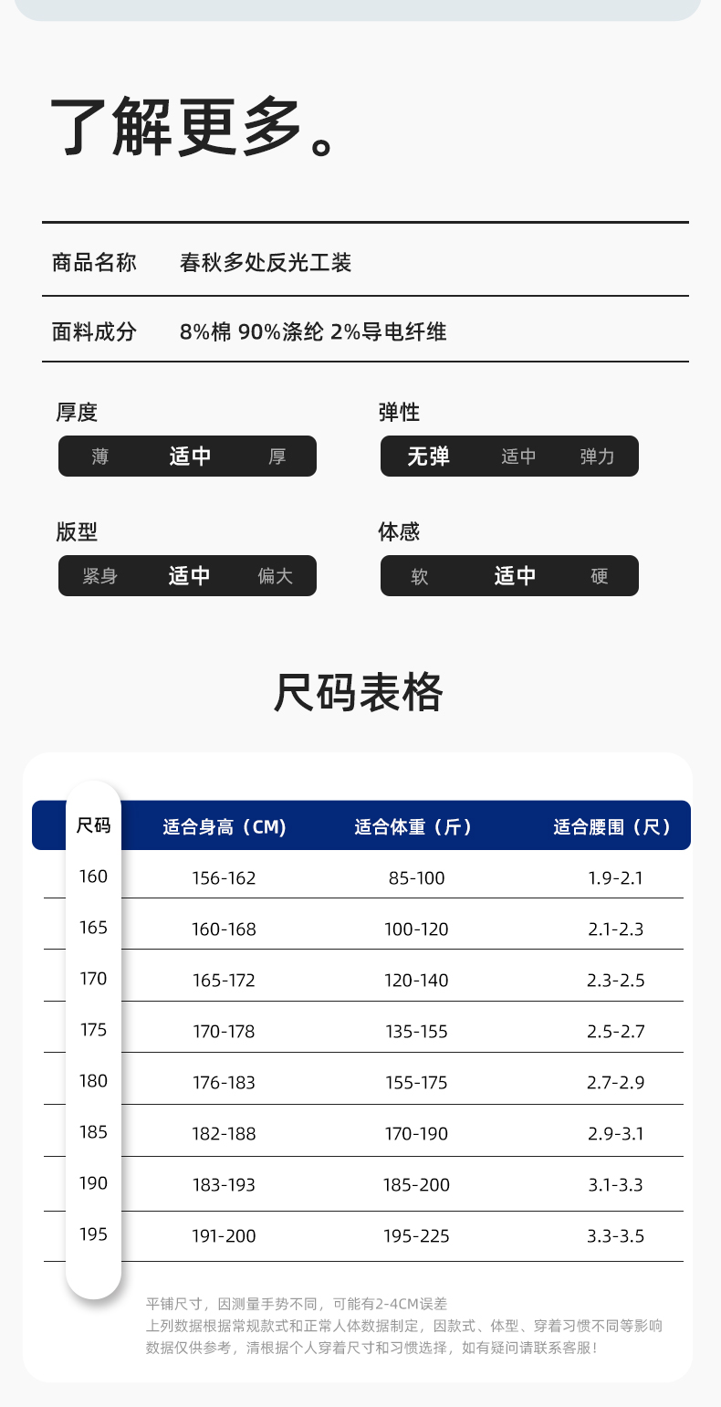 JC-163 春秋季工作服套装男防静电长袖外套工地加油站工装上衣劳保服定制(图10)