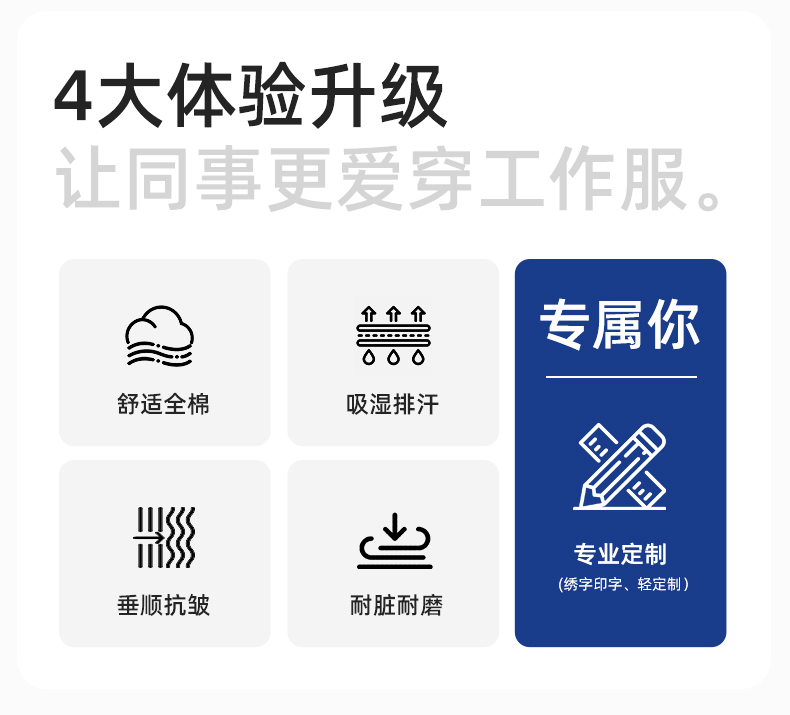 JC-S2206 春秋纯棉工作服套装印字男加厚耐磨全棉防烫焊工汽修劳保服定制(图2)