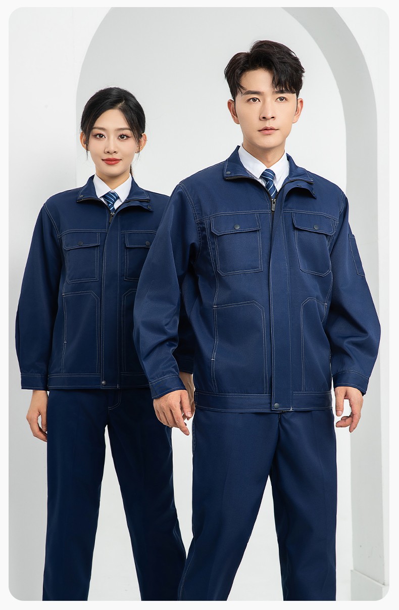 LJ-9701SF 春秋防酸碱防静电劳保工作服套装化工厂加油站工装定制(图15)