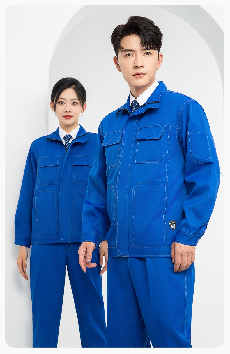 LJ-9701SF 春秋防酸碱防静电劳保工作服套装化工厂加油站工装定制(图16)