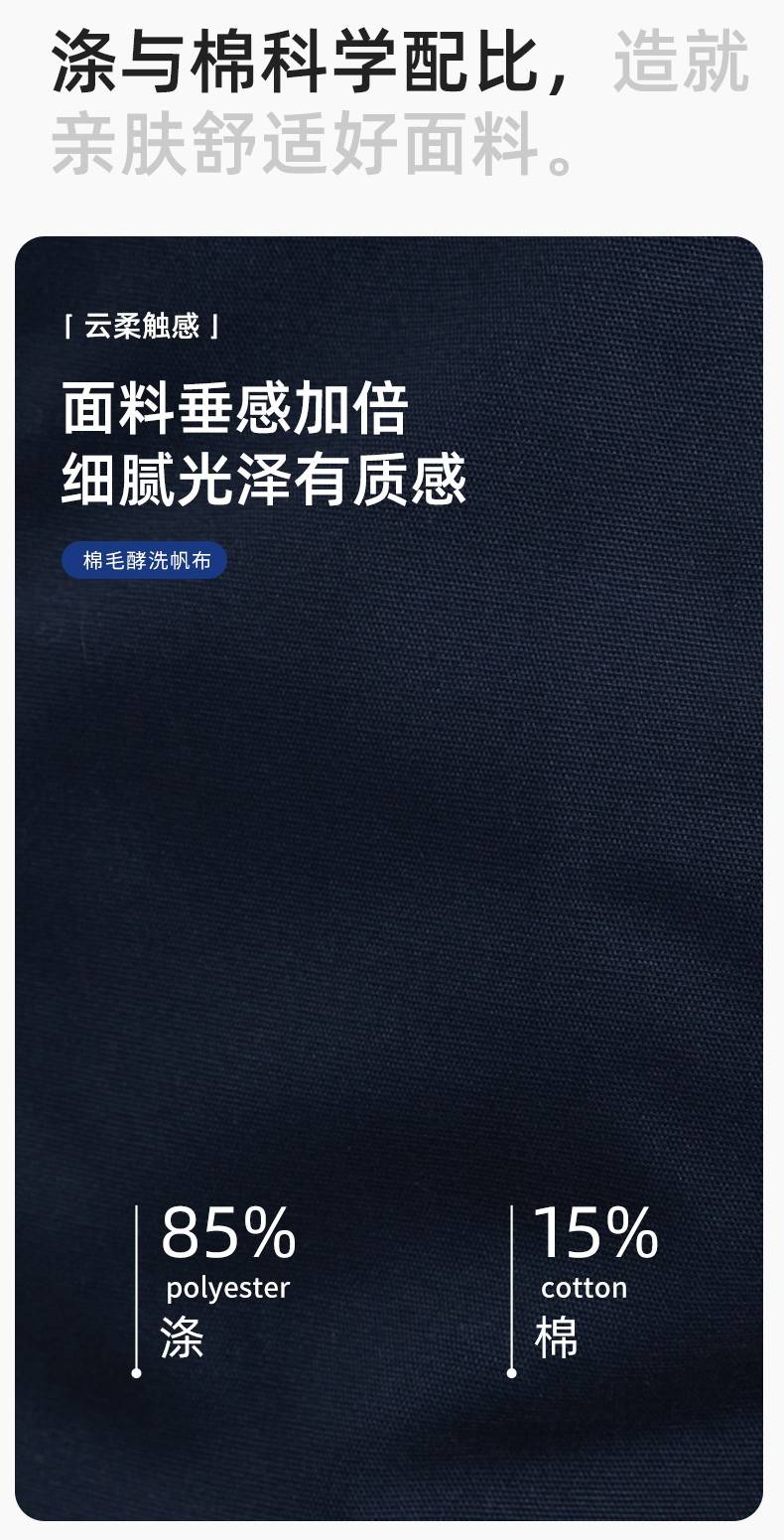 LJ-1806-1 春秋帆布加里子双层劳保工作服套装耐磨透气工地干活工装定制(图3)