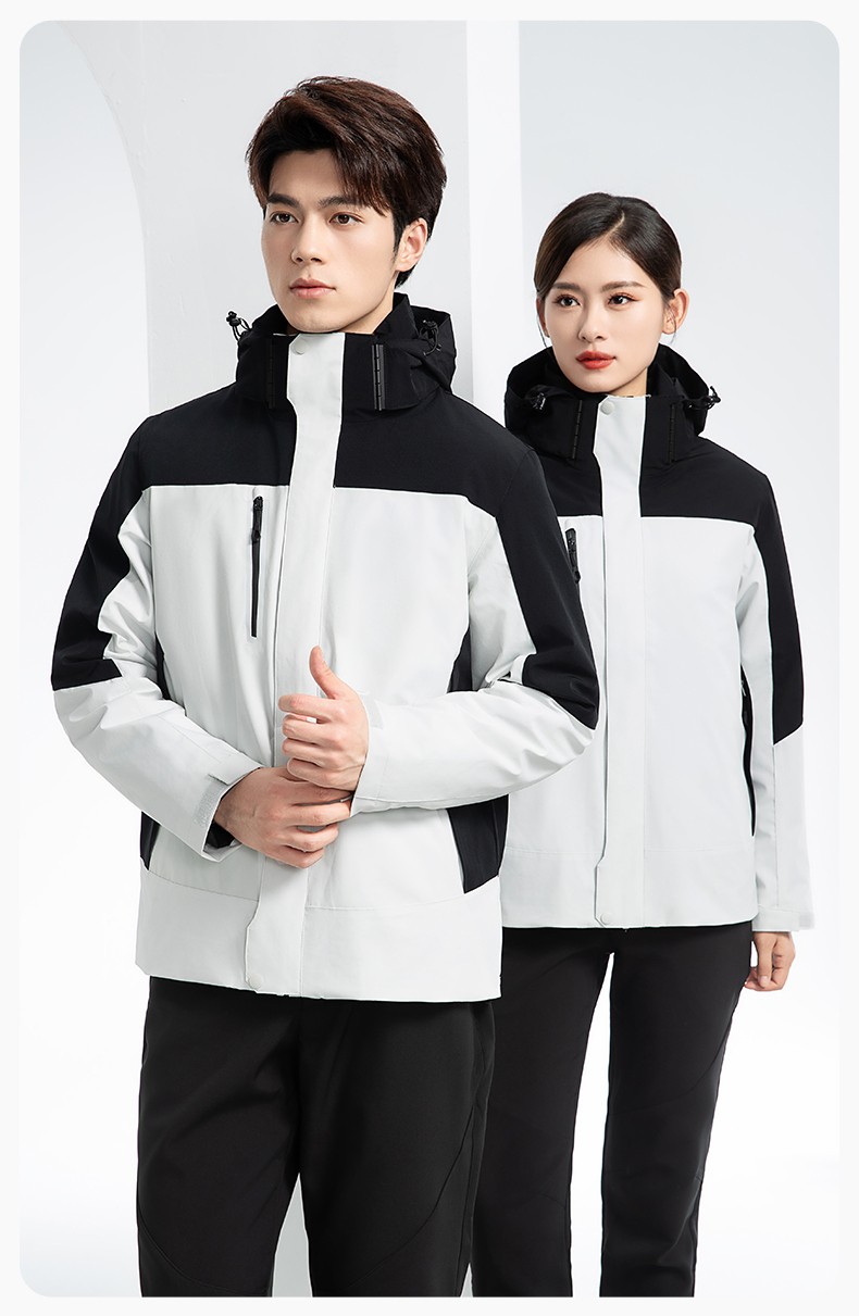 RH-60967 冬季三合一羽绒内胆冲锋衣防风防雨保暖锁温登山骑行服定制(图14)