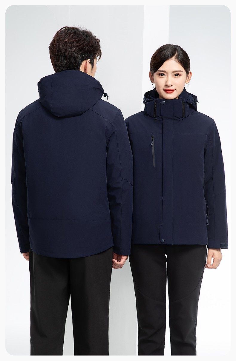 RH-60967 冬季三合一羽绒内胆冲锋衣防风防雨保暖锁温登山骑行服定制(图20)
