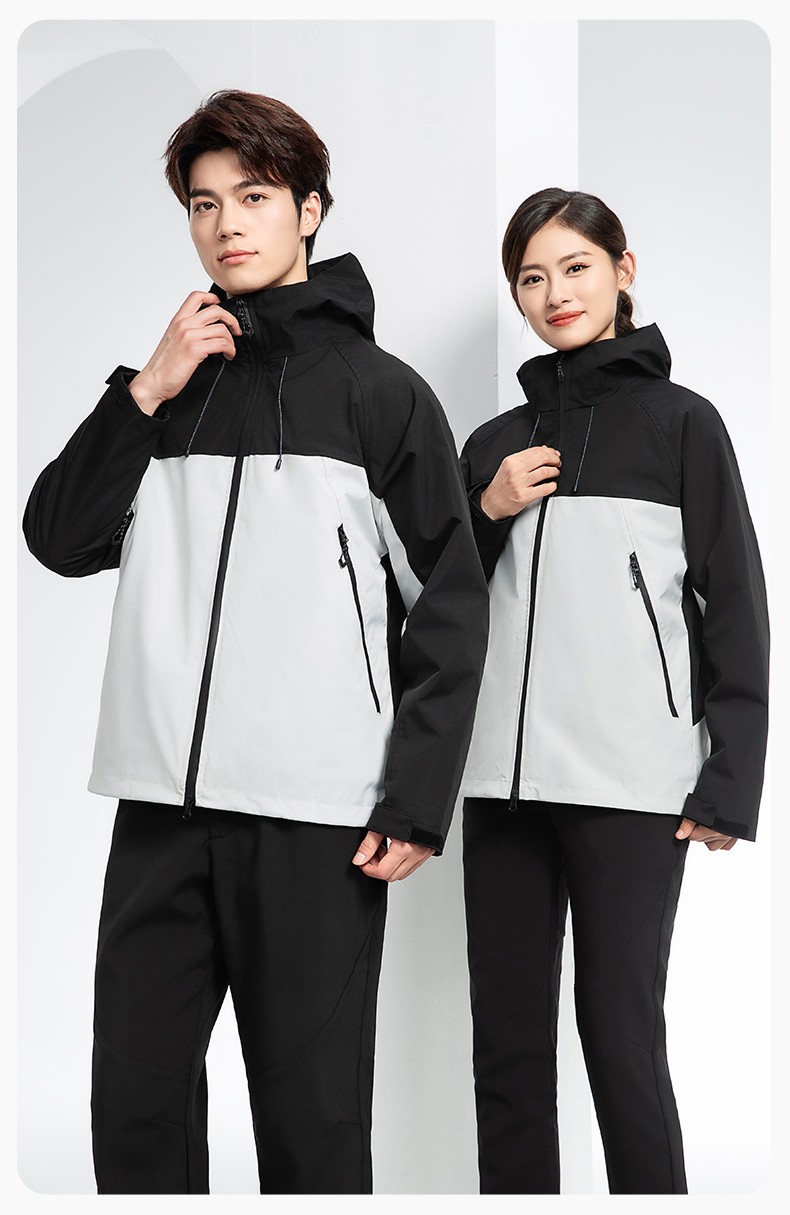 SL-9077 冬季可拆卸冲锋衣工作服防风防水保暖工装企业学校工厂团体服定制(图19)