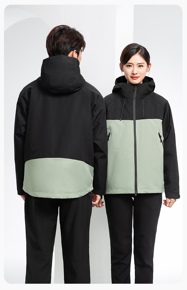 SL-9077 冬季可拆卸冲锋衣工作服防风防水保暖工装企业学校工厂团体服定制(图23)