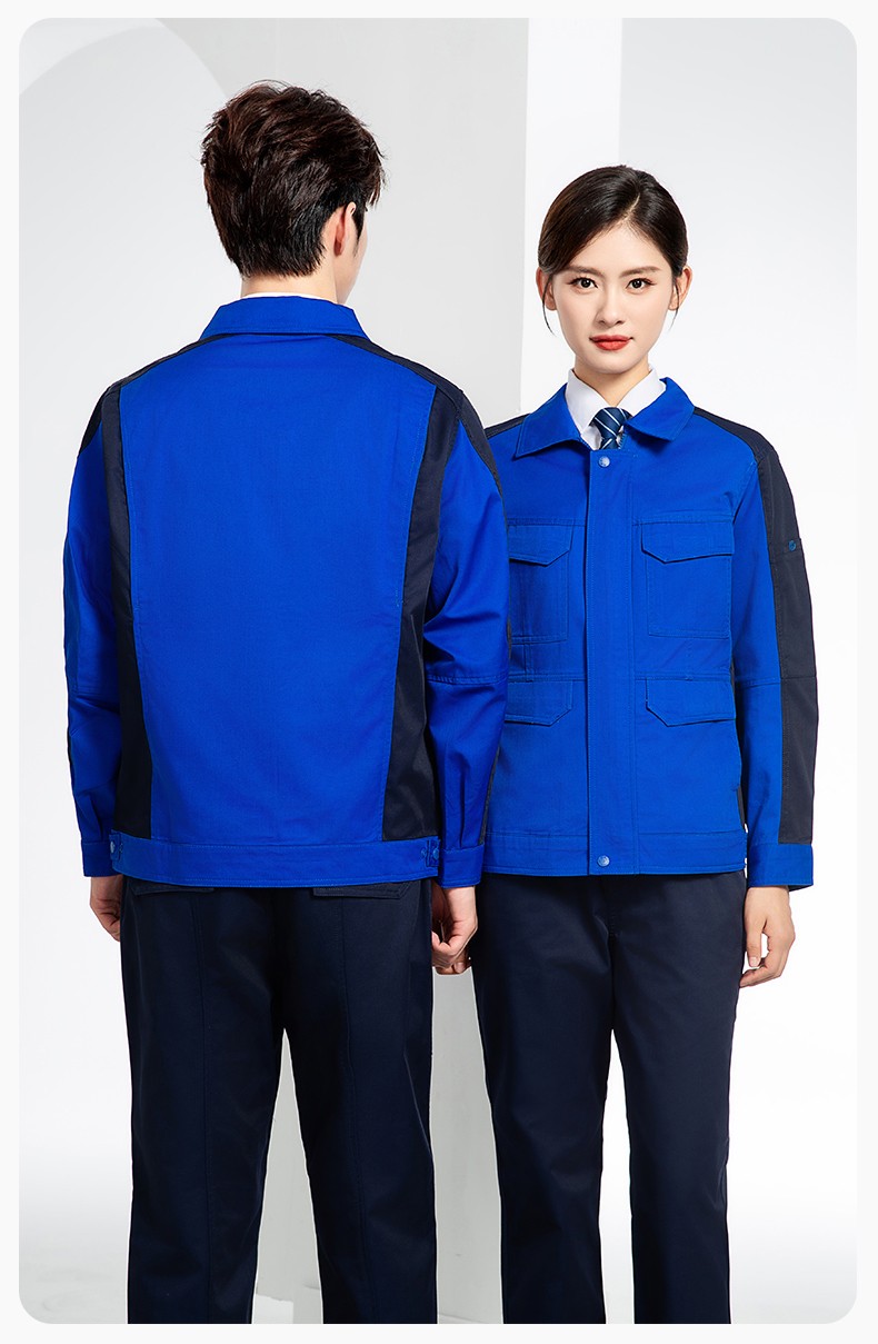 JC-3D02 春秋防静电棉服定制工作服拼色工装加油站机修车间厂服劳保工作服(图22)