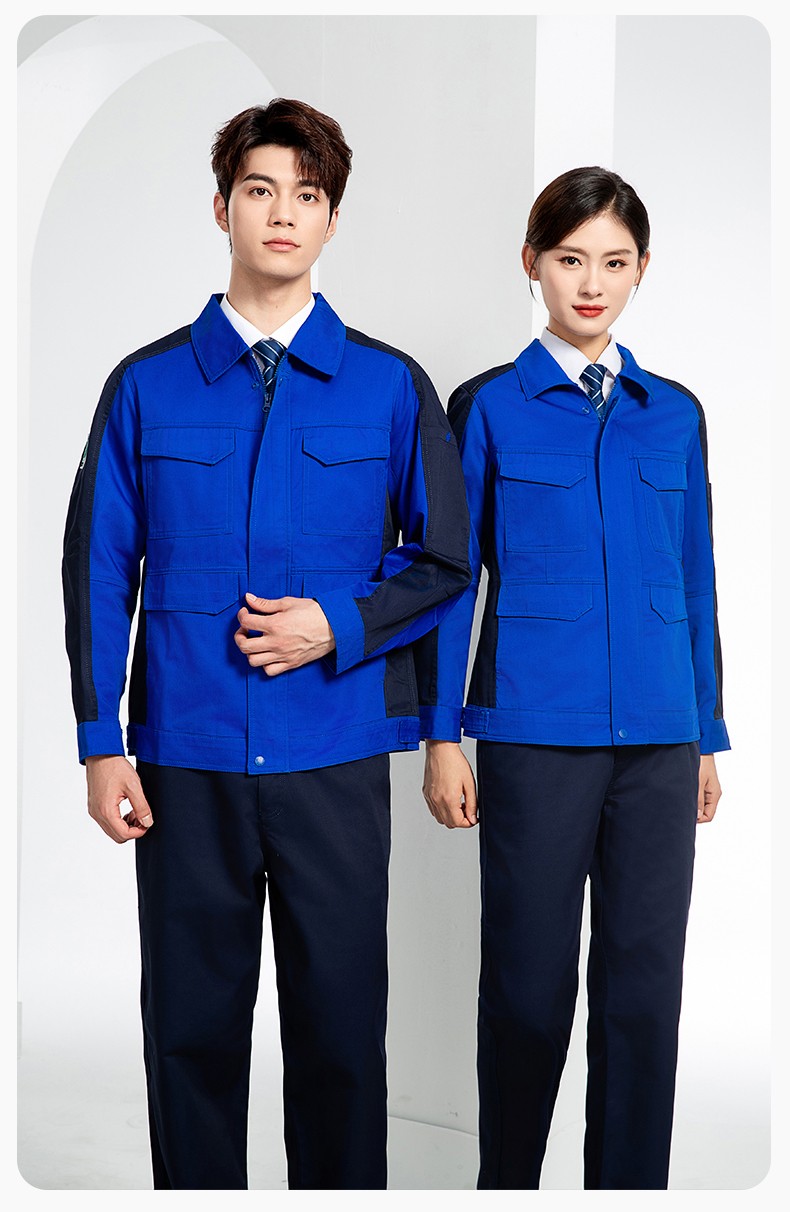 JC-3D02 春秋防静电棉服定制工作服拼色工装加油站机修车间厂服劳保工作服(图21)