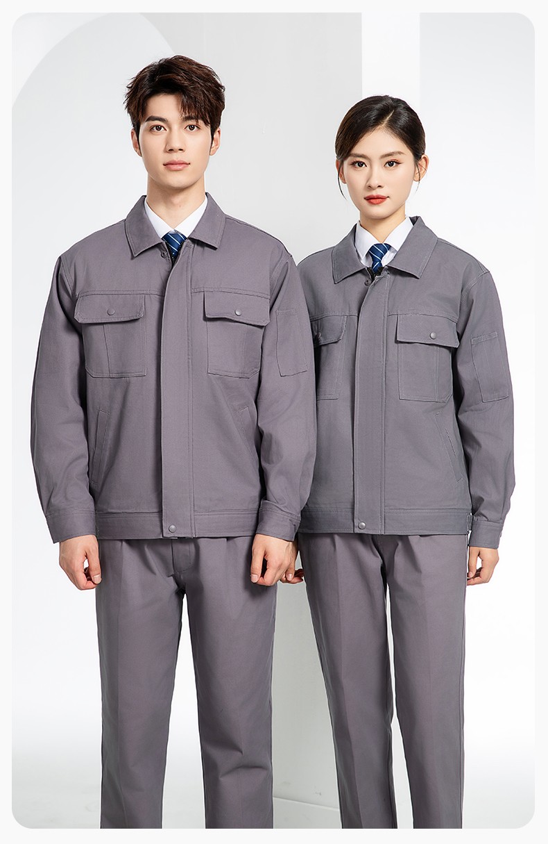 RD-8013 纯棉电焊工作服套装男秋冬款耐磨加厚车间汽车修理厂服劳保服工装(图17)