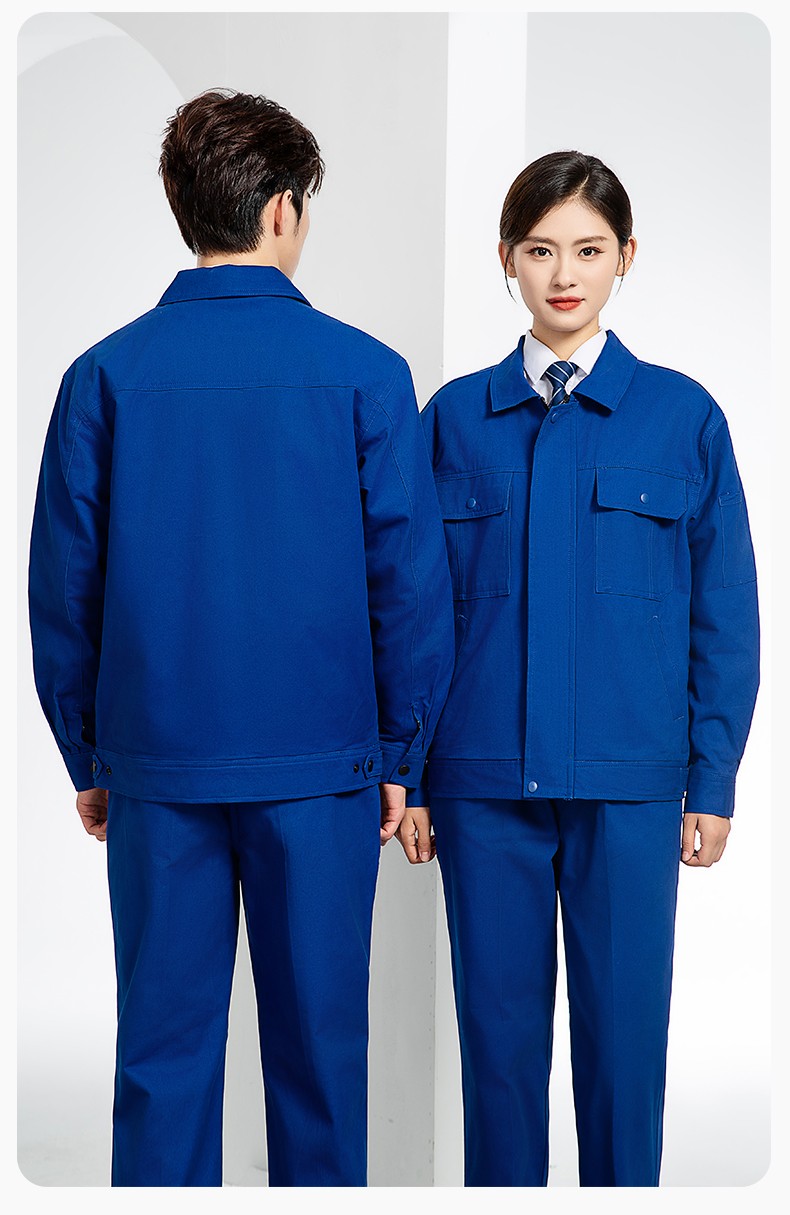 RD-8013 纯棉电焊工作服套装男秋冬款耐磨加厚车间汽车修理厂服劳保服工装(图19)