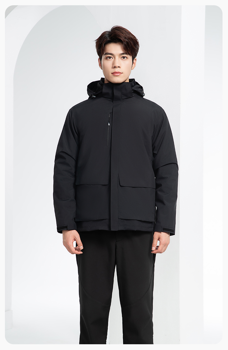 SW-9996 户外三合一冲锋衣秋冬加绒加厚男女同款摇粒绒冲锋衣工作服定制(图16)