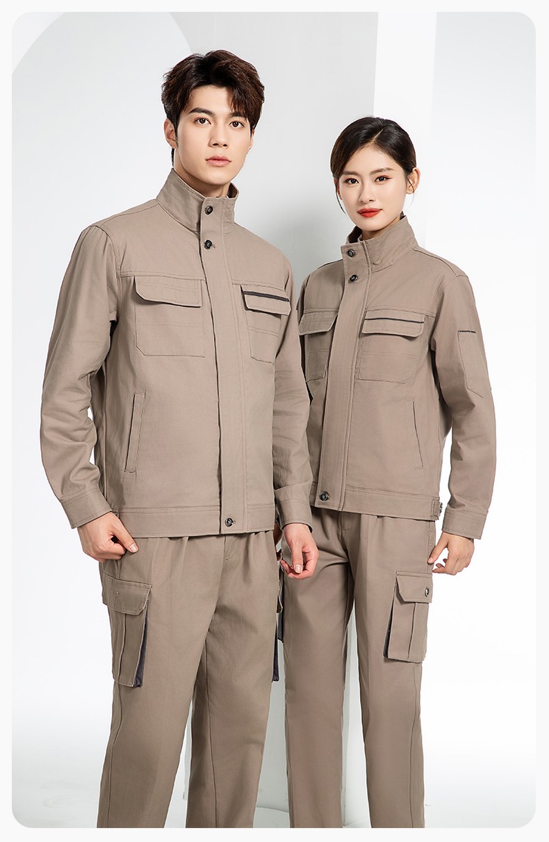 RD-507 纯棉电焊工作服套装男秋冬长袖工装耐磨车间全棉工程服高端劳保服(图14)