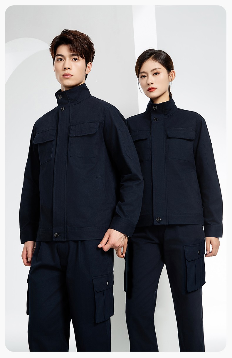 RD-507 纯棉电焊工作服套装男秋冬长袖工装耐磨车间全棉工程服高端劳保服(图13)