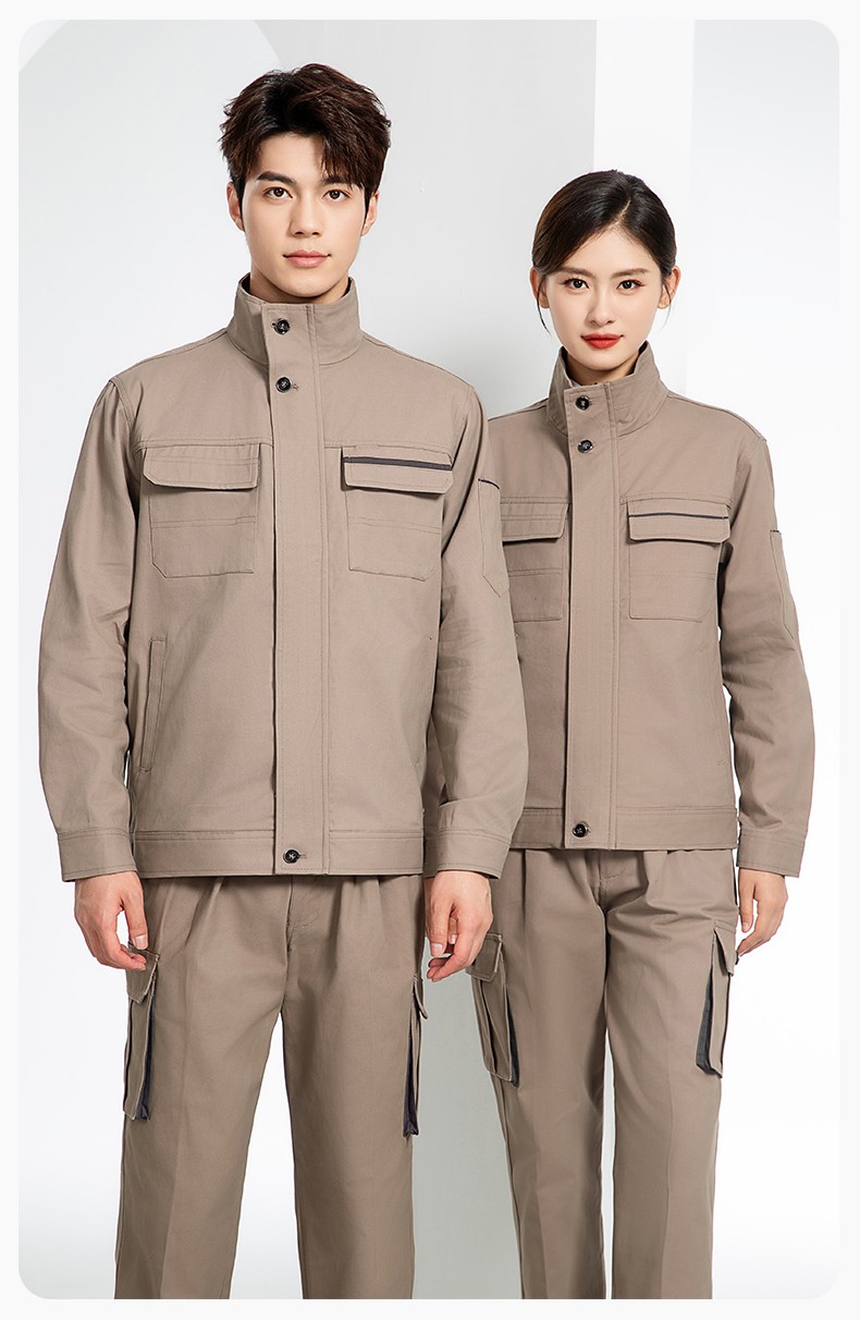 RD-507 纯棉电焊工作服套装男秋冬长袖工装耐磨车间全棉工程服高端劳保服(图15)