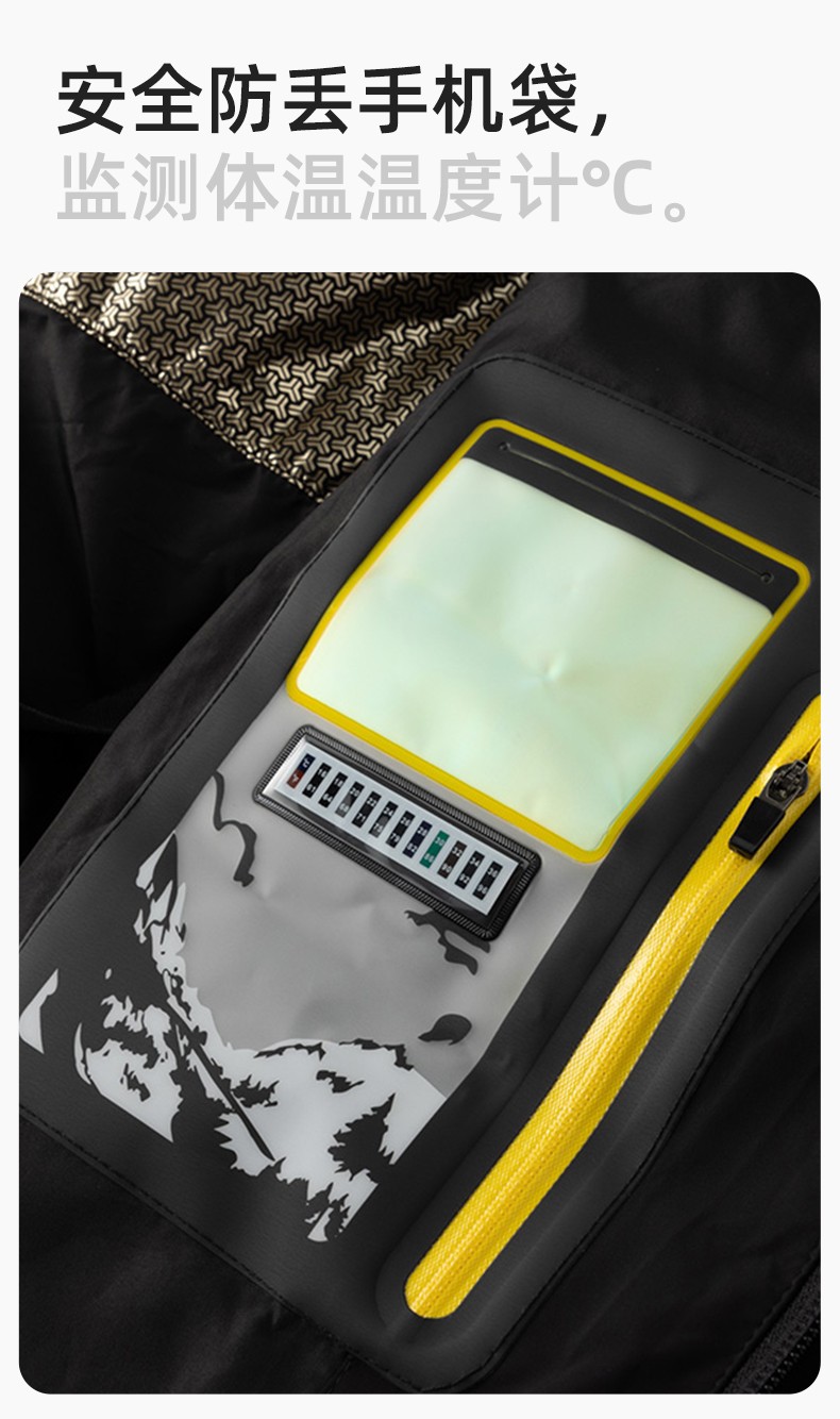 RH-6013 冬季羽绒长款棉衣工作服纯色一体棉服工装男女工厂商超团体服定制(图7)