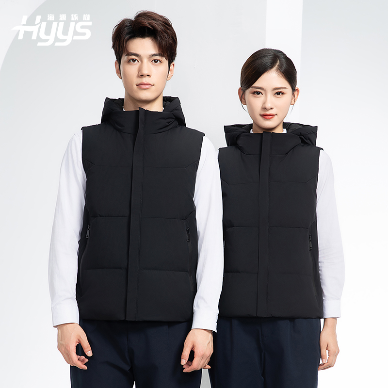 RH-8001 羽绒马甲工作服加厚保暖秋冬工装车间企业团体工装马夹定制劳保服