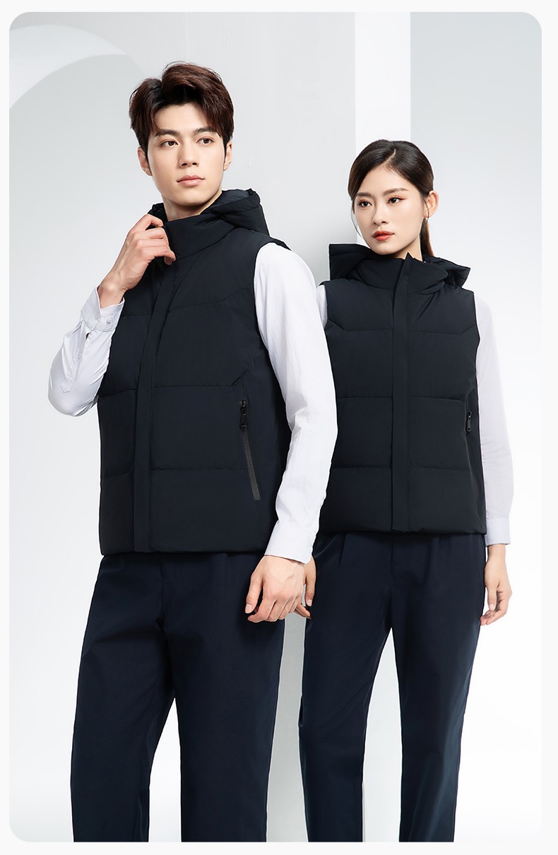 RH-8001 羽绒马甲工作服加厚保暖秋冬工装车间企业团体工装马夹定制劳保服(图15)