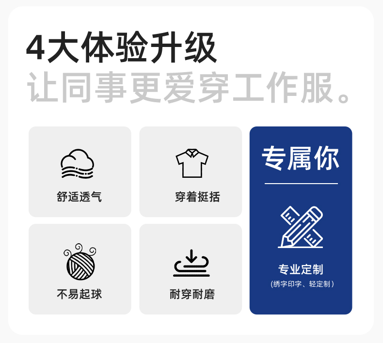 YJ-6801 春秋CVC工作服套装男加网衬耐磨外套汽修工厂车间工装劳保服定制(图2)