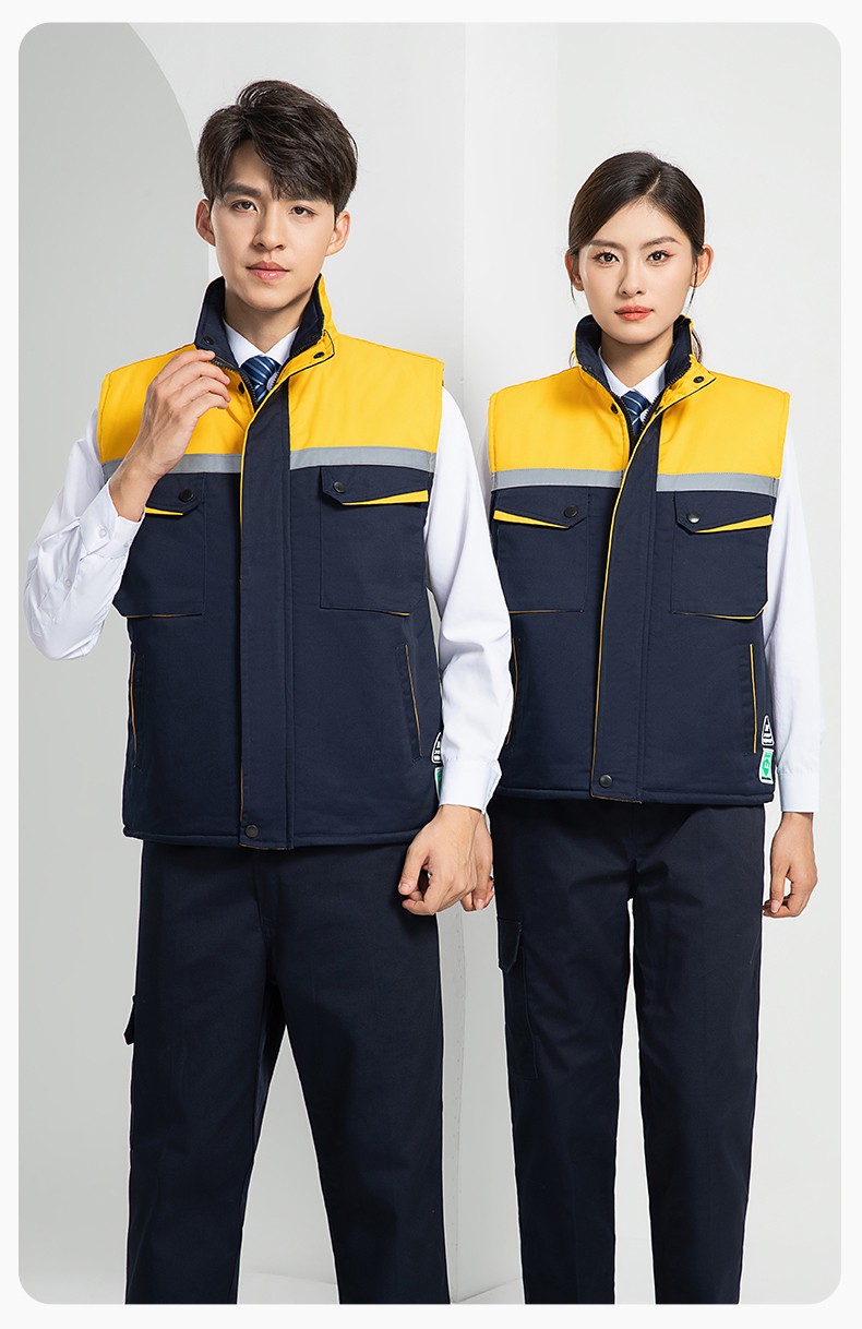 LW-9983  防静电秋冬工程棉马甲工装团体广告志愿者义工马夹背心工作服定制(图18)