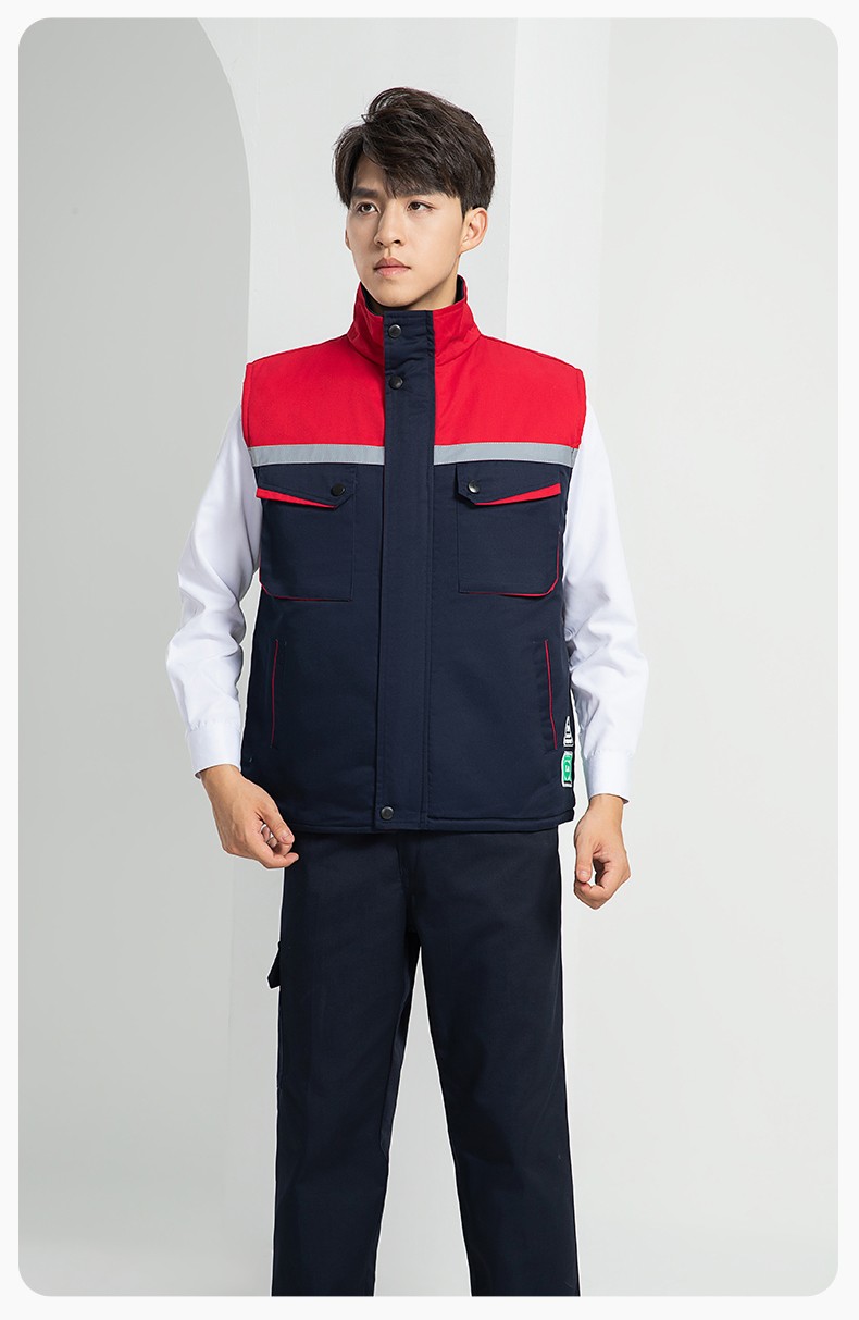 LW-9983  防静电秋冬工程棉马甲工装团体广告志愿者义工马夹背心工作服定制(图27)