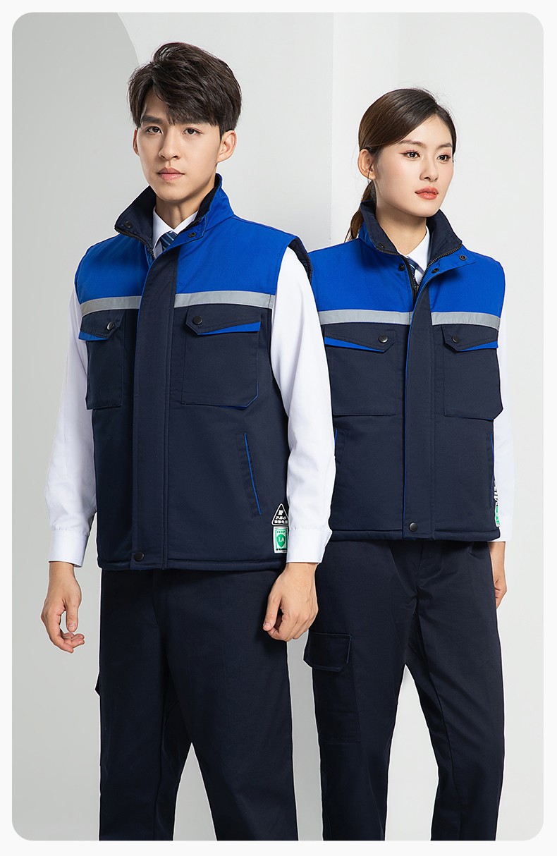 LW-9983  防静电秋冬工程棉马甲工装团体广告志愿者义工马夹背心工作服定制(图29)