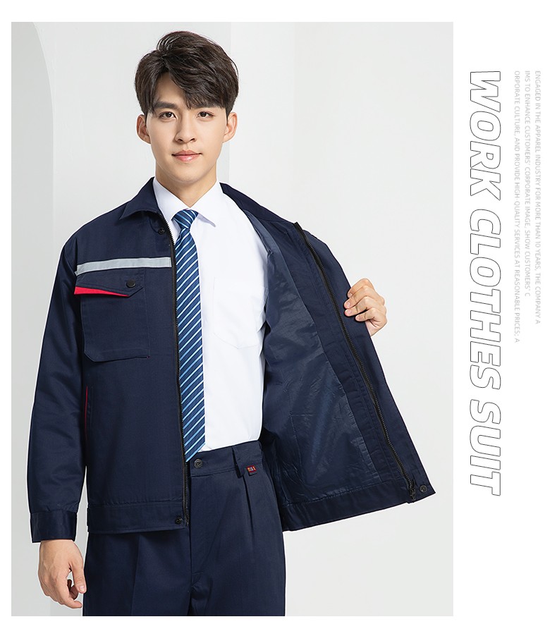 LW-8683FS 双层防静电工作服套装男反光工厂电工劳保石油石化加油站工装定制(图18)