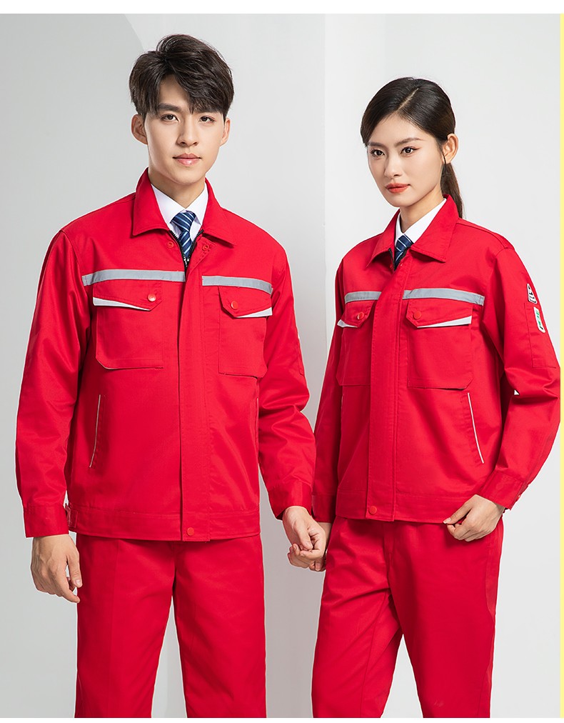 LW-8683FS 双层防静电工作服套装男反光工厂电工劳保石油石化加油站工装定制(图24)