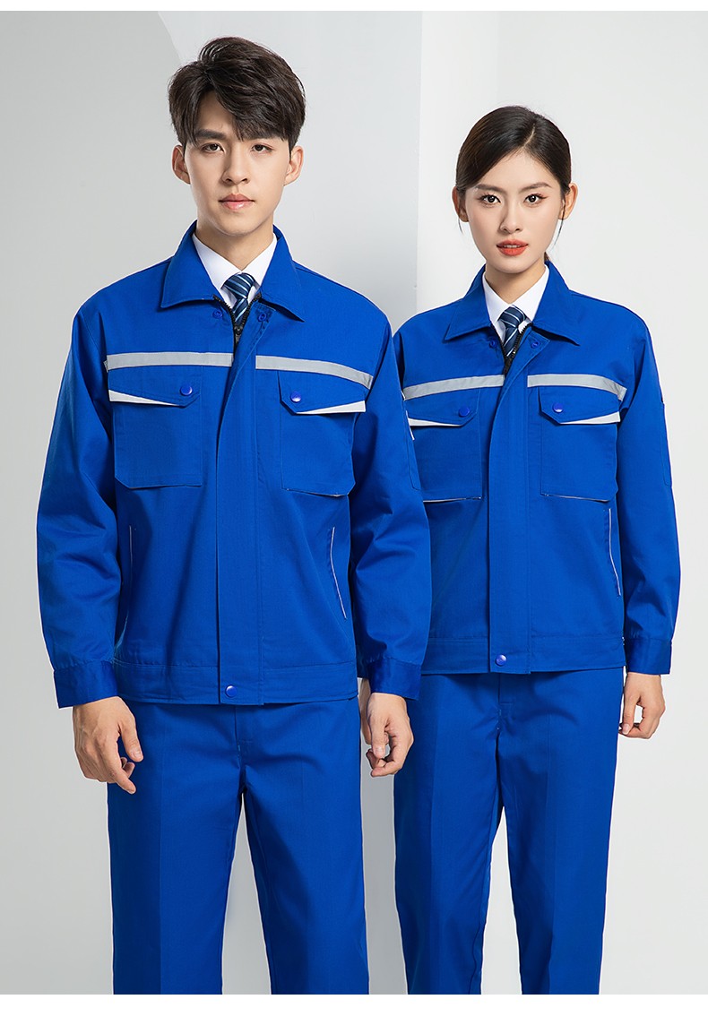 LW-8683FS 双层防静电工作服套装男反光工厂电工劳保石油石化加油站工装定制(图25)