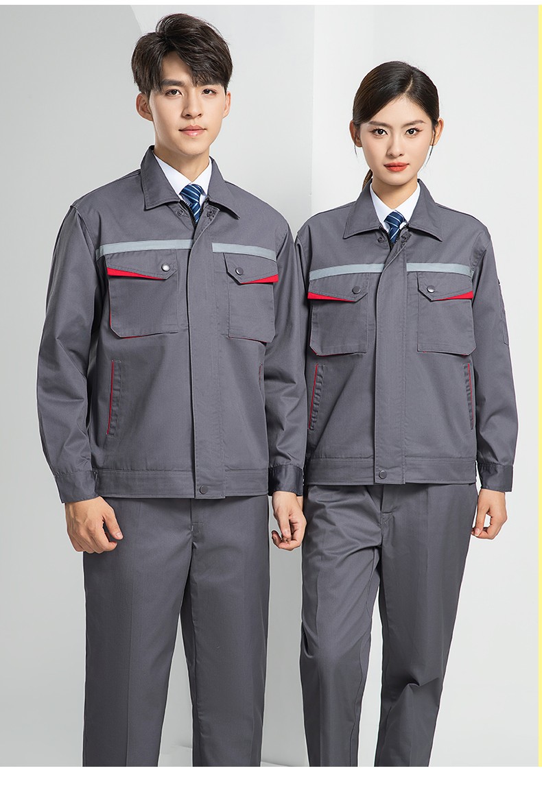 LW-8683FS 双层防静电工作服套装男反光工厂电工劳保石油石化加油站工装定制(图26)