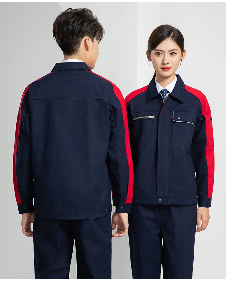 LW-8069 新款春秋工作服套装定制厂服工衣车间劳保服工程服电工服印制logo(图20)