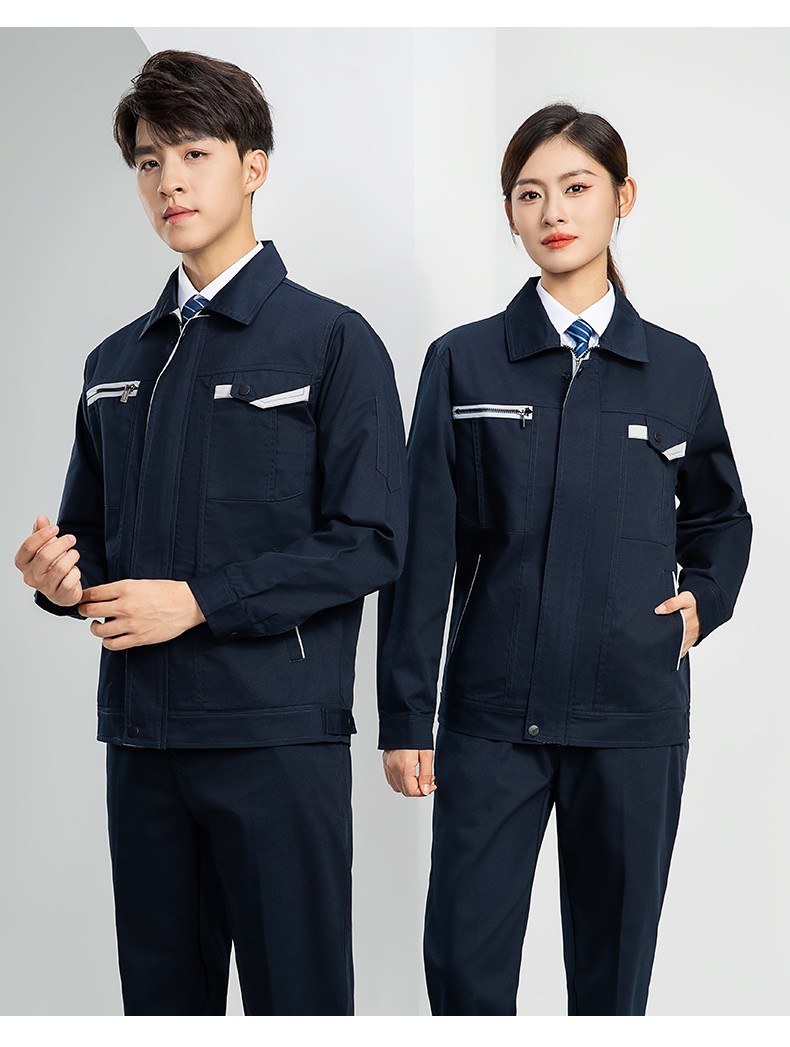 LW-8103 秋季高品质工作服定制车间企业车间工厂厂服时尚立体版型工装印字(图19)