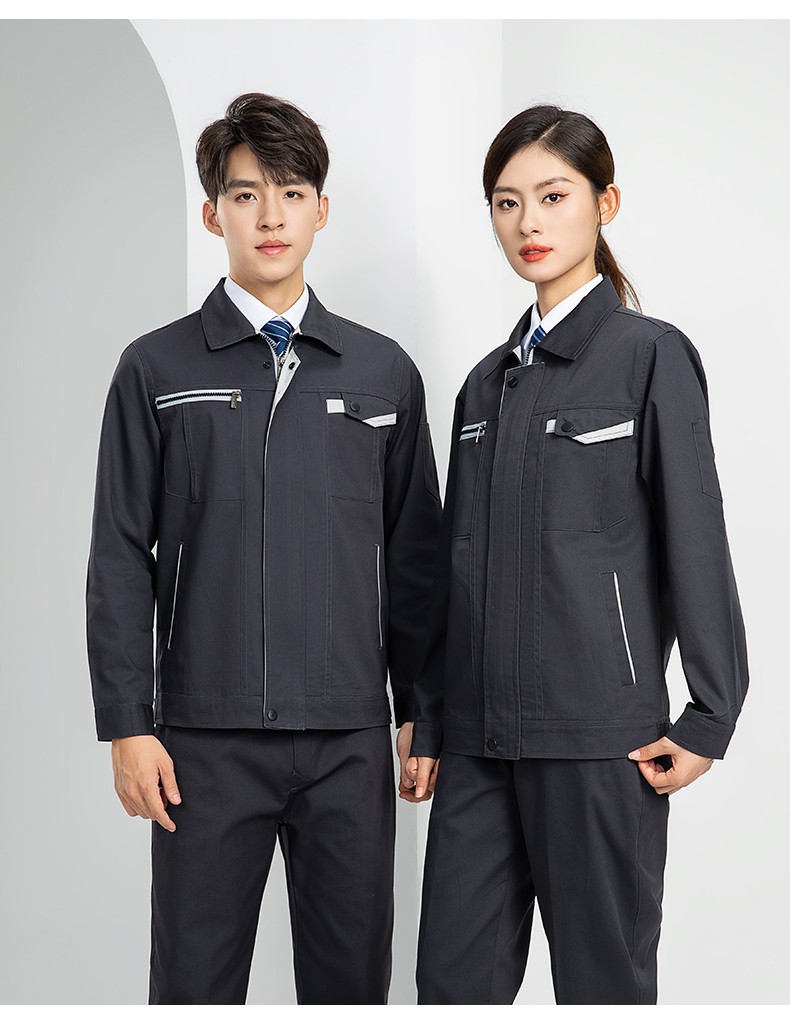LW-8103 秋季高品质工作服定制车间企业车间工厂厂服时尚立体版型工装印字(图23)