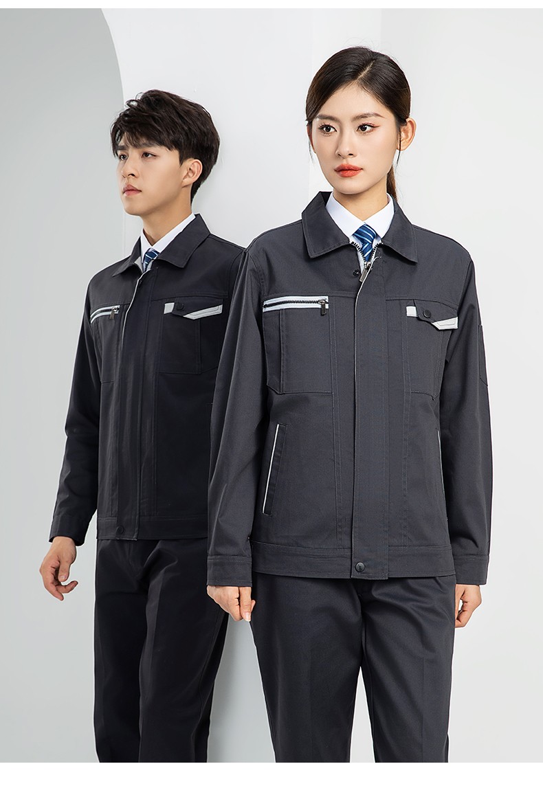 LW-8103 秋季高品质工作服定制车间企业车间工厂厂服时尚立体版型工装印字(图24)