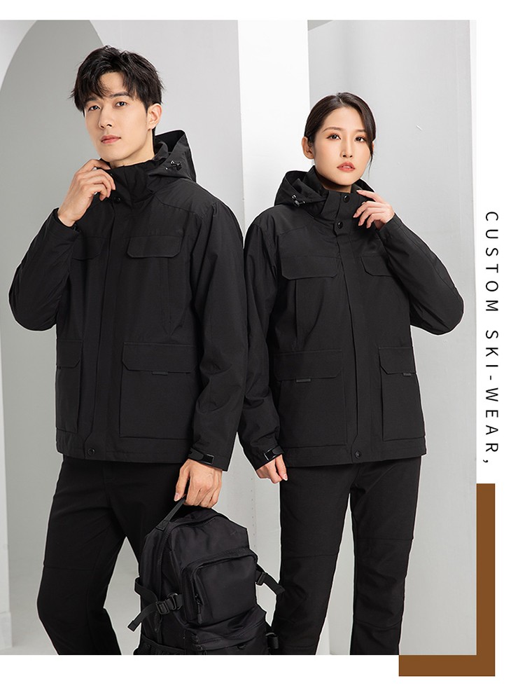 YJ-9809 秋冬季户外三合一冲锋衣工作服工作服可拆卸防水防风印字logo工作(图23)