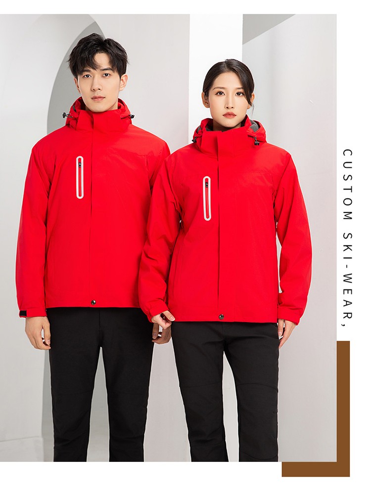 YJ-9806 冬季工作服冲锋衣定制印logo防风防水加绒加厚工装外套夹克棉服(图23)