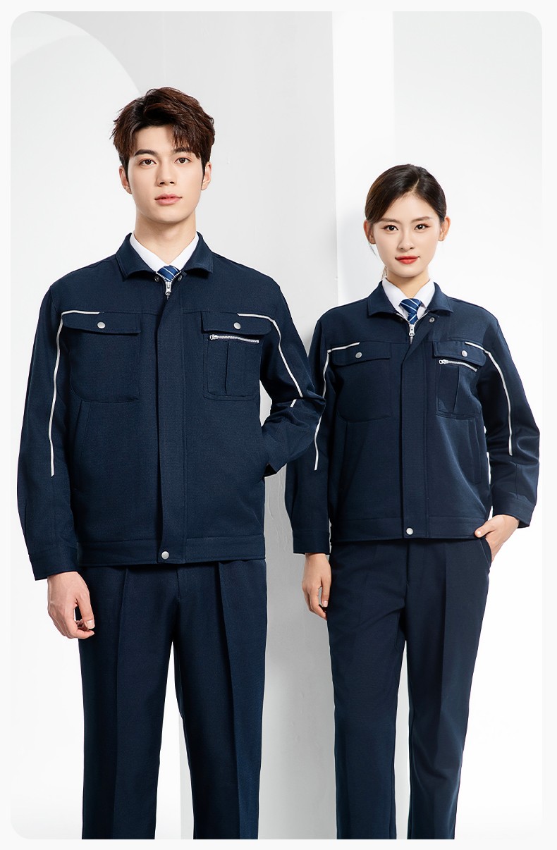 LJ-680012 秋冬高端防静电工作服套装男电力电工工程服电子厂劳保服上衣厂服(图14)