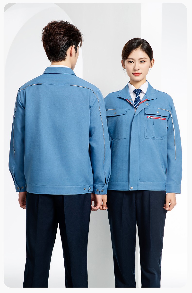 LJ-680012 秋冬高端防静电工作服套装男电力电工工程服电子厂劳保服上衣厂服(图20)