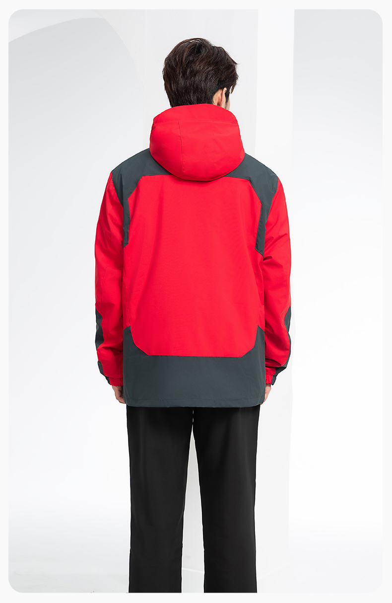 SW-9552 冬季撞色工作服冲锋衣三合一可拆卸保暖工装企业学校团体服定制(图14)
