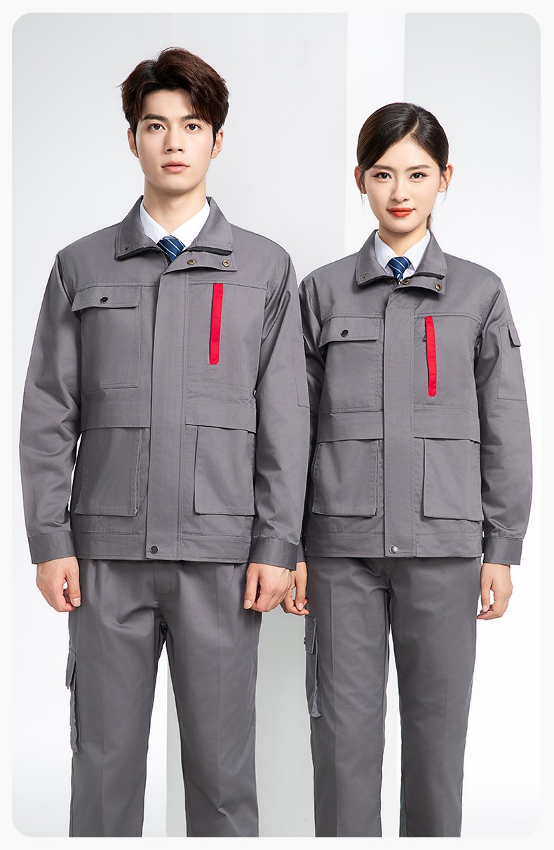 DM8050 春秋CVC工作服套装男耐磨长袖上衣工装工厂服车间汽修劳保服批发(图13)